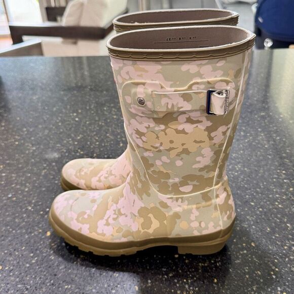 Hunter Women’s Short Flecktarn Camo Rain Boots. Size 6. - Picture 5 of 14